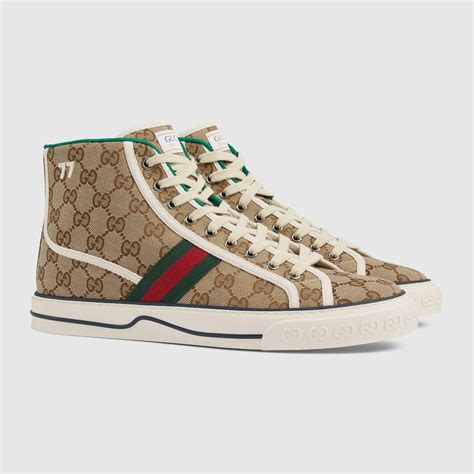 gucci mid top sneakers|high top gucci sneakers men.